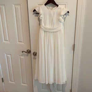 White dress, Size 10,Dressy Girl